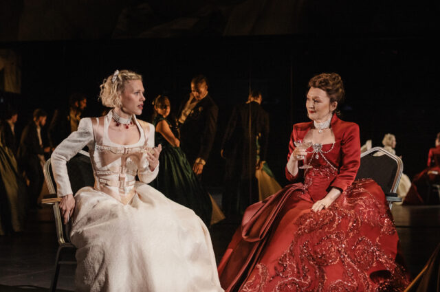 Hannah van der Westhuysen and Lesley Manville in a scene from Les Liaisons Dangereuses.
