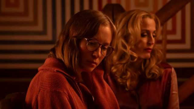Gillian Anderson and Hannah Einbinder in Camp Miasma.