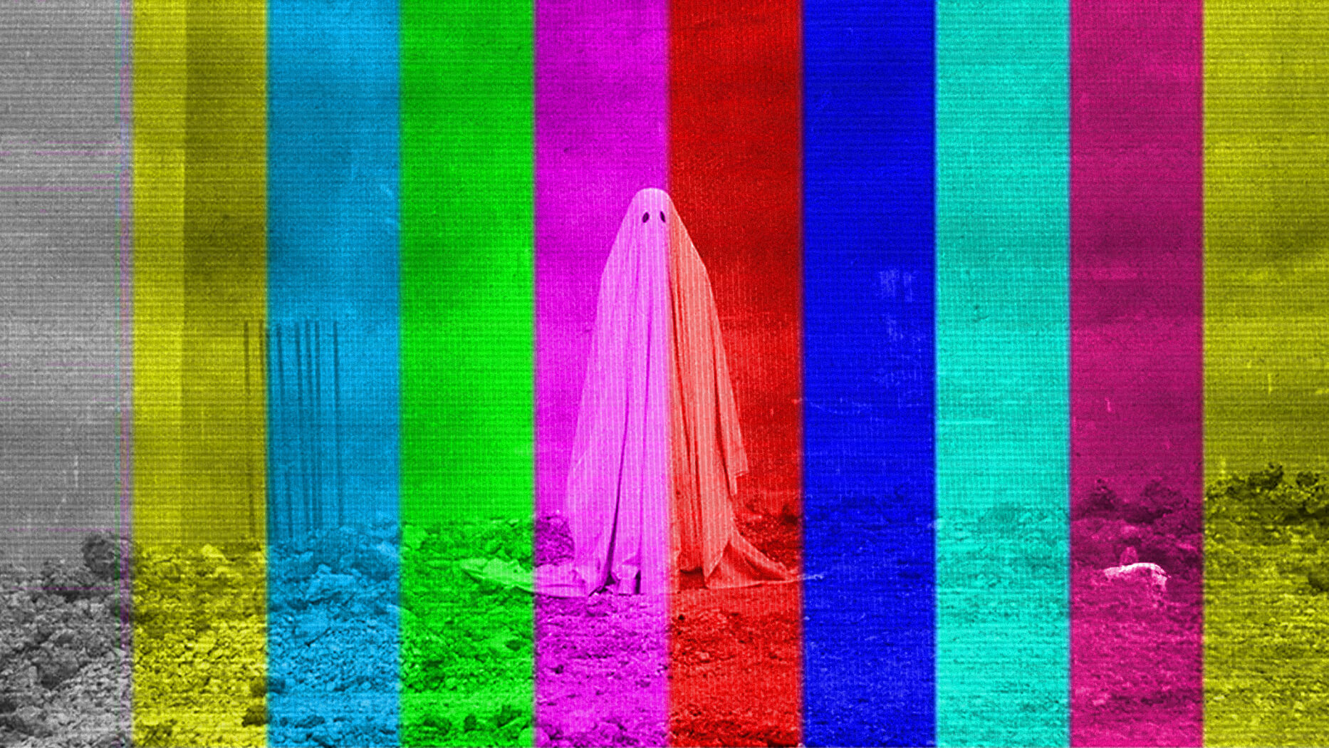 Ross Fright Fest 2026 event graphic. A ghost stands on rocks behind a rainbow prism.
